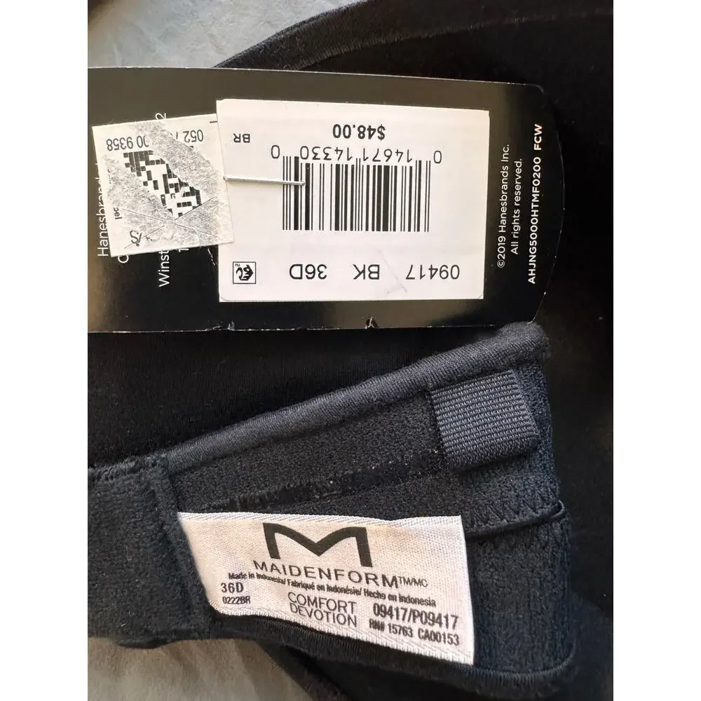 NEW MACY’S MAIDENFORM Custom Lift Strapless Underwire Bra Size 36D